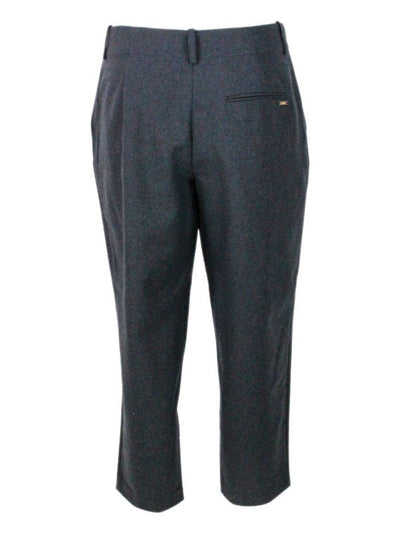 Pantaloni In Misto Lana