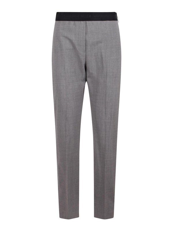 Pantaloni A Gamba Dritta