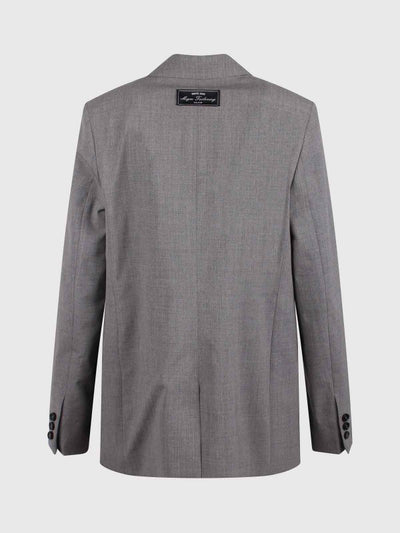 Blazer Monopetto Con Applicazione