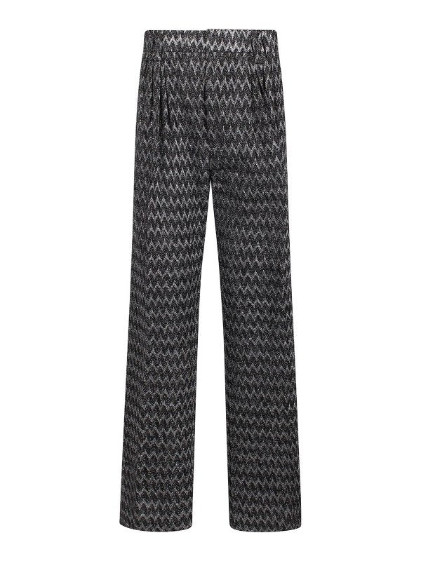Pantaloni Con Motivo Chevron