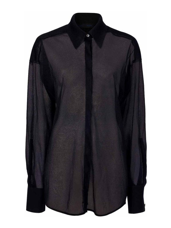 Smithson Top In Organza Lavorato A Maglia