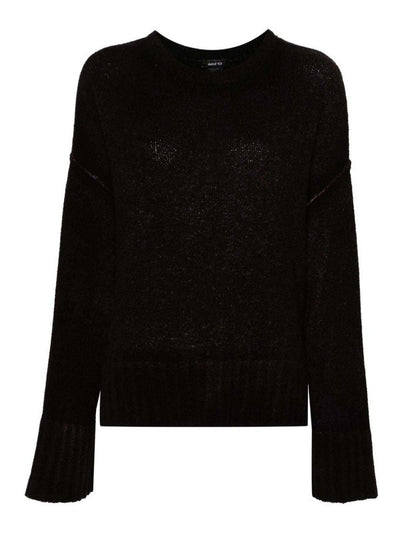 Maglione Girocollo In Misto Lana E Cashmere