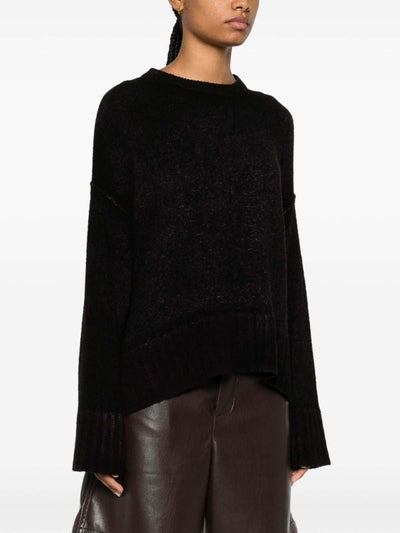 Maglione Girocollo In Misto Lana E Cashmere