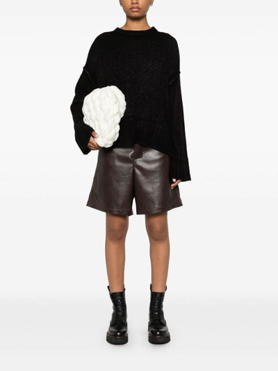 Maglione Girocollo In Misto Lana E Cashmere