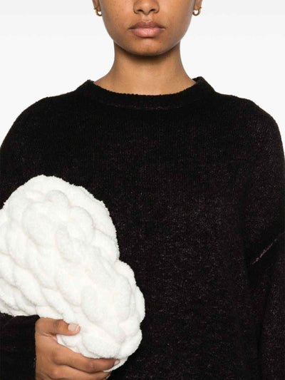 Maglione Girocollo In Misto Lana E Cashmere