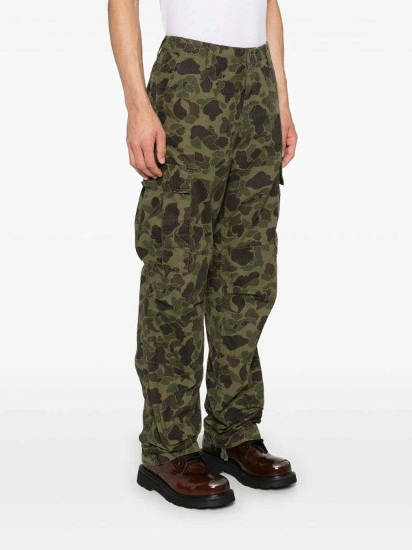 Pantaloni Cargo In Cotone Anatra