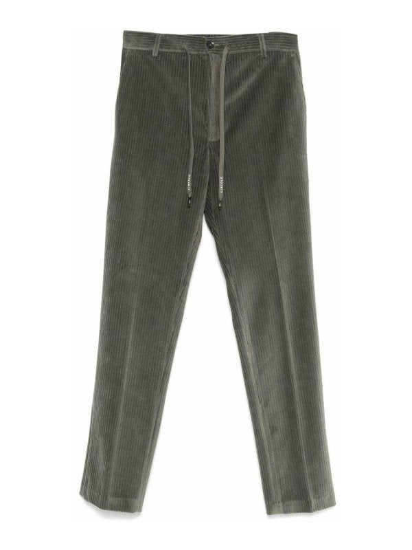Pantaloni Con Coulisse In Velluto A Coste