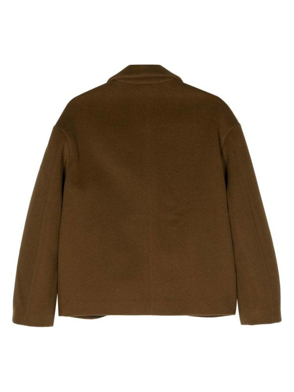Cappotto Corto In Misto Cashmere