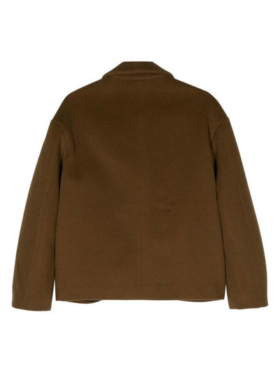 Cappotto Corto In Misto Cashmere