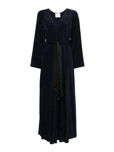 Vestito  Lungo In Velluto A Coste