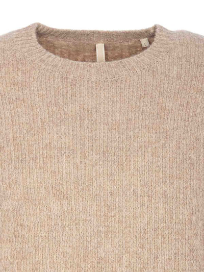 Maglione Yak Beige Girocollo Maniche Lunghe