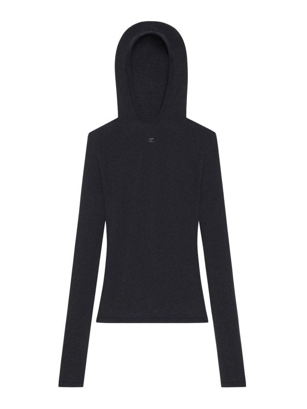 Maglione Con Cappuccio In Lana