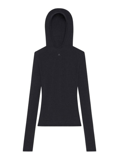 Maglione Con Cappuccio In Lana
