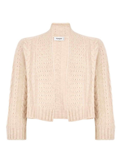 Cardigan Cropped In Lana Traforata