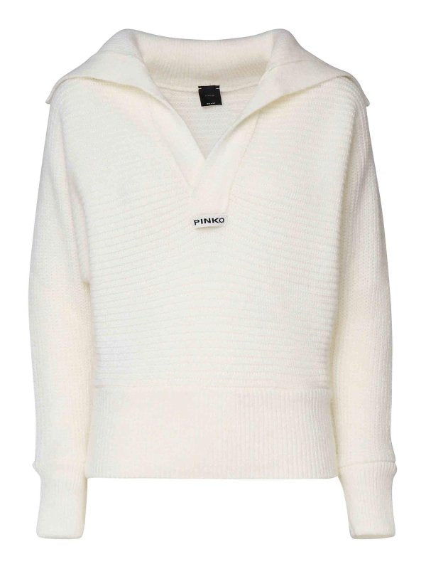 Maglione In Lana Con Racchette Da Neve