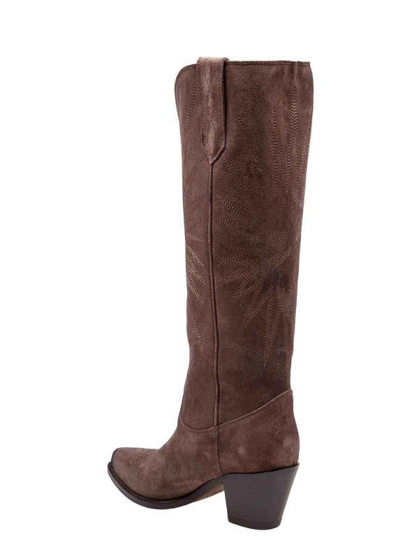 Stivale Camperos In Suede Colore Marrone