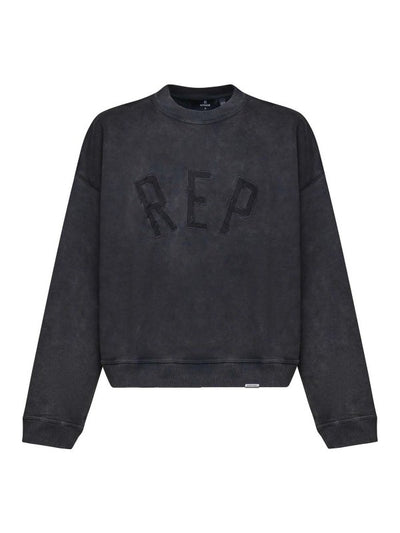 Felpa Rep Logo In Cotone