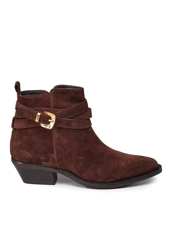 Texani In Pelle Scamosciata Kelly Wrap