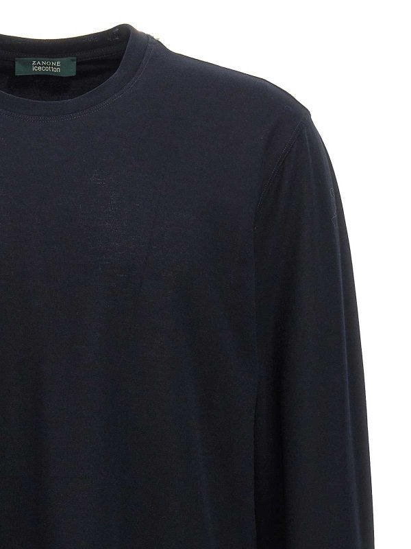 T-shirt In Cotone Ghiaccio
