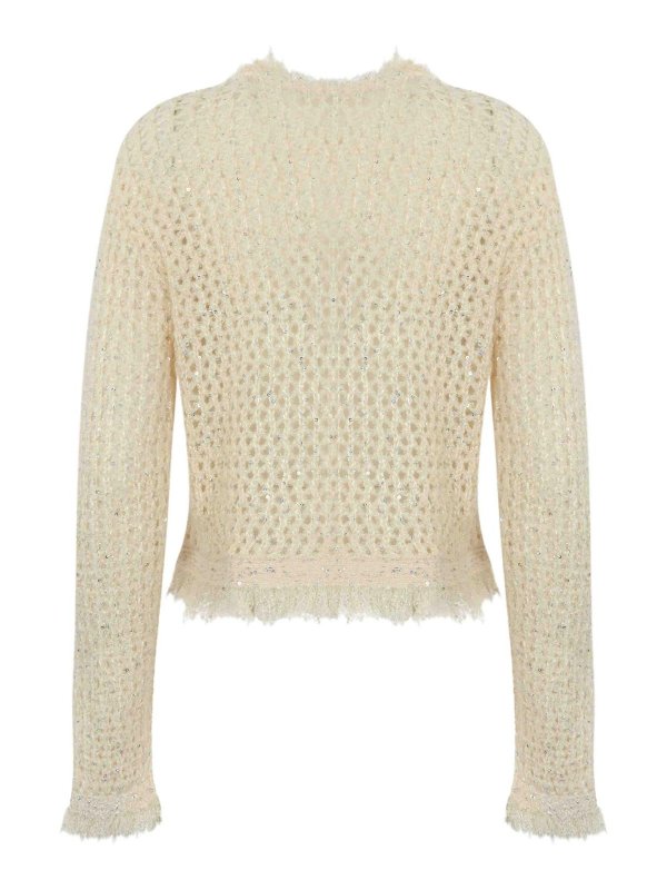 Giacca In Maglia Jacquard A Rete