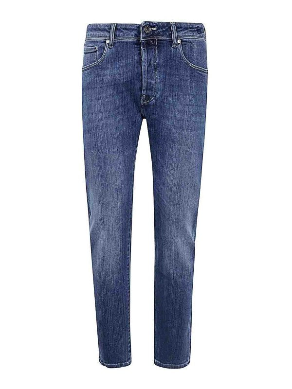 Jeans Elasticizzato A 5 Tasche Con Lavaggio 4