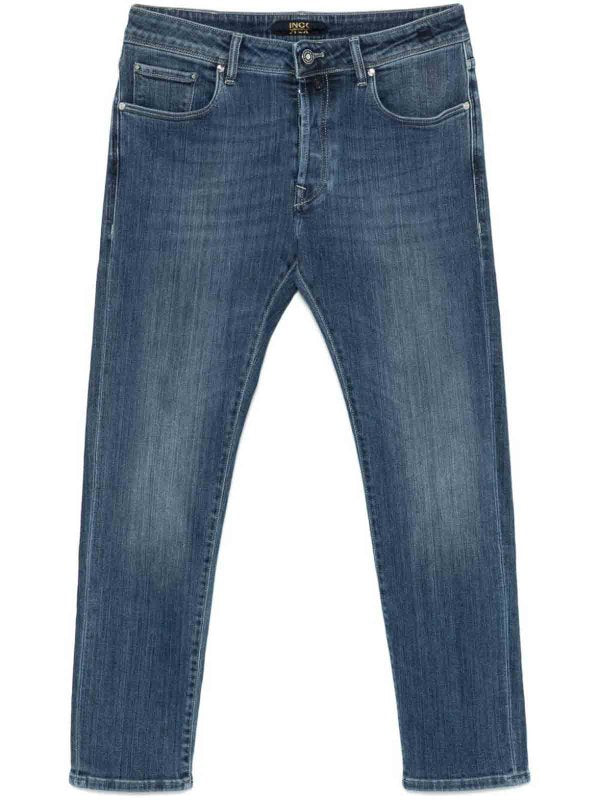 Jeans Elasticizzato A 5 Tasche Con Lavaggio 4