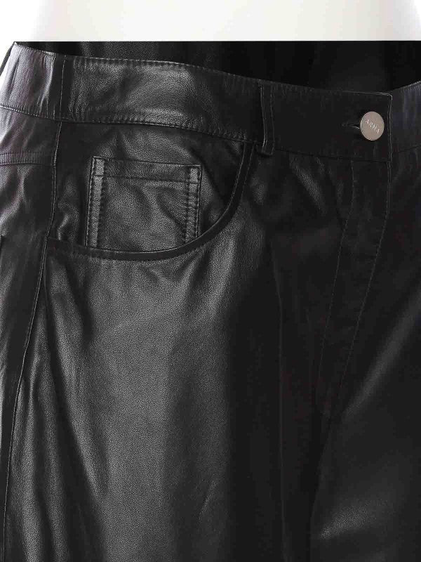 Pantaloni In Pelle Nera Catania