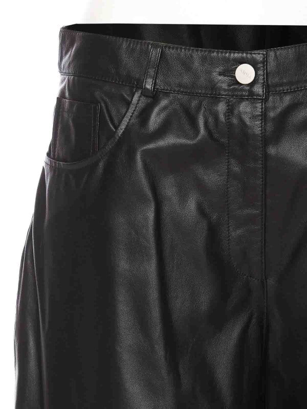 Pantaloni In Pelle Nera Catania
