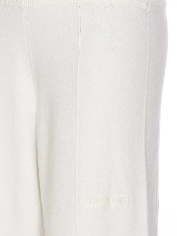 Pantaloni In Maglia Bianca
