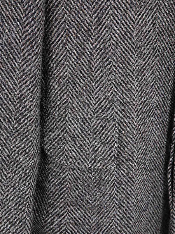 Cappotto In Tweed Di Lana Lama Shetland