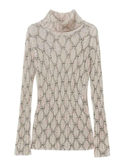 Maglione Con Stampa Fiocchi
