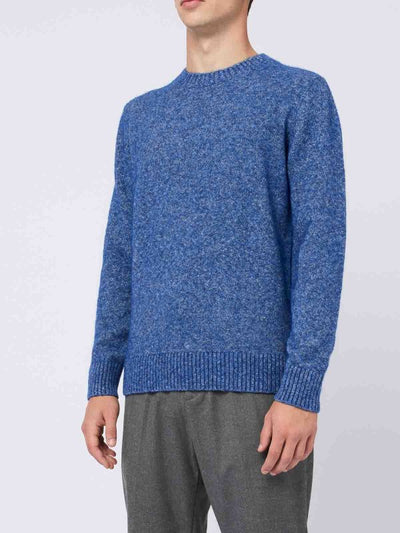 Maglione Girocollo In Maglia Mista