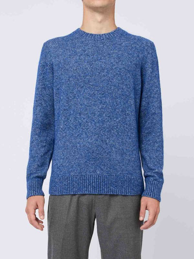 Maglione Girocollo In Maglia Mista