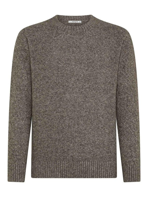 Maglione Girocollo In Maglia Mista