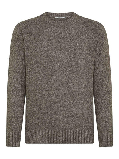 Maglione Girocollo In Maglia Mista