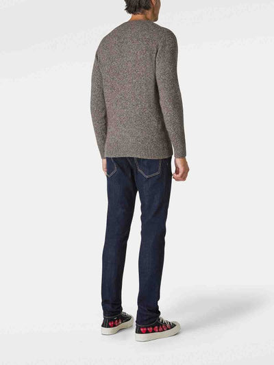 Maglione Girocollo In Maglia Mista