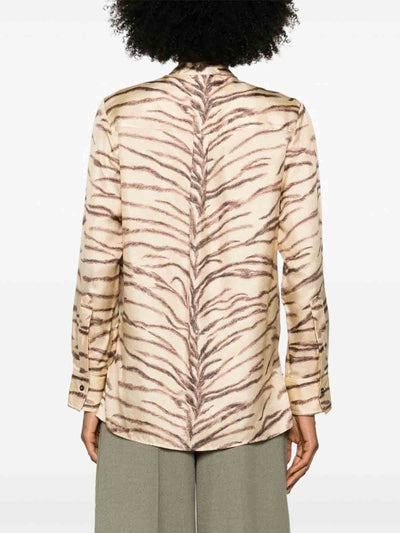Camicia Con Stampa Tigre