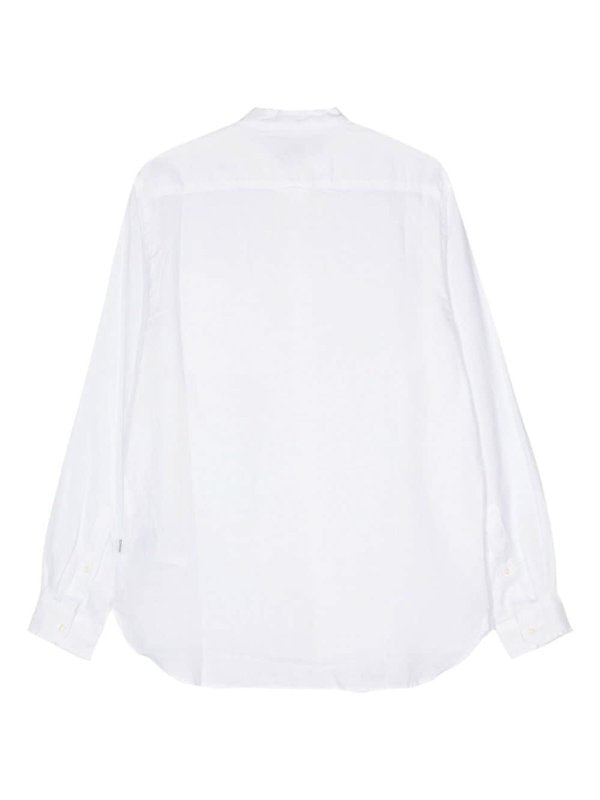 Camicia In Lino A Maniche Lunghe
