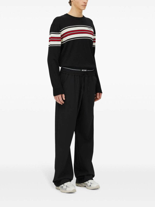 Maglione A Righe Sul Petto