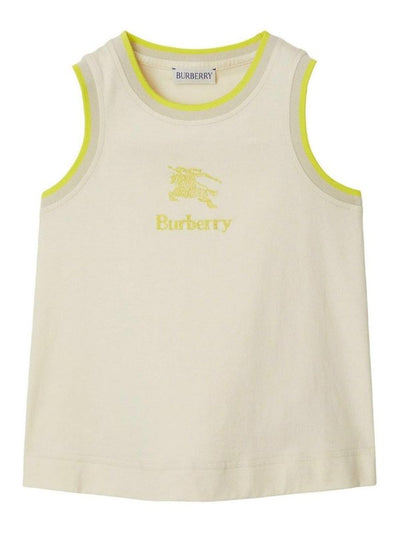 Gilet In Cotone Con Logo Ricamato