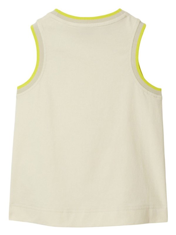 Gilet In Cotone Con Logo Ricamato