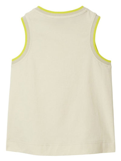 Gilet In Cotone Con Logo Ricamato