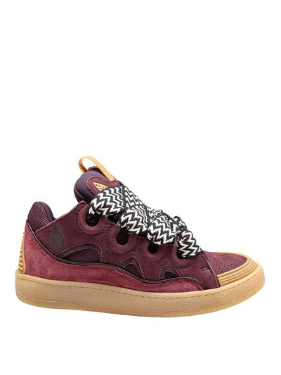 Curb Sneaker In Camoscio E Tessuto