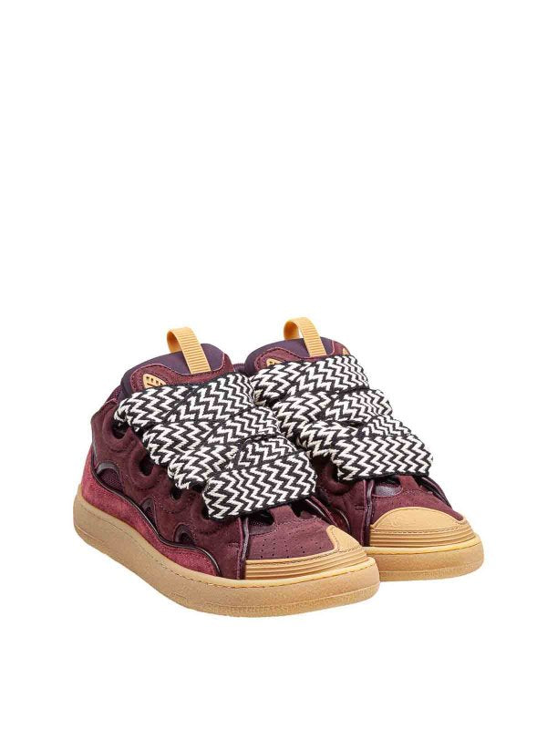 Curb Sneaker In Camoscio E Tessuto