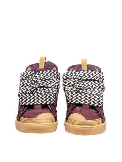Curb Sneaker In Camoscio E Tessuto