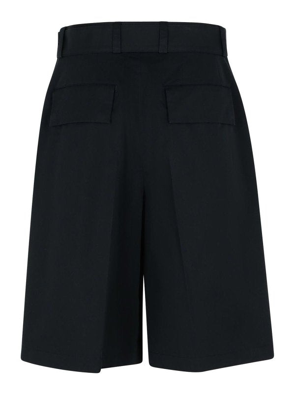 Bermuda In Misto Cotone Nero