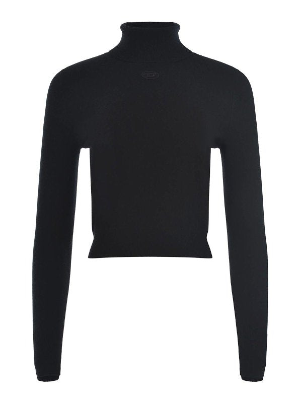 Maglione A Collo Alto In Lana E Cashmere