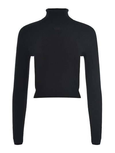 Maglione A Collo Alto In Lana E Cashmere