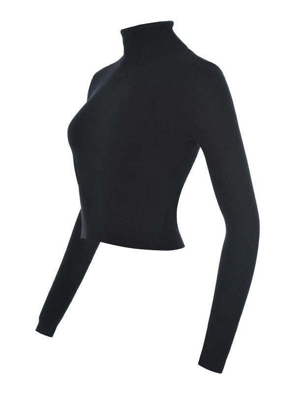 Maglione A Collo Alto In Lana E Cashmere