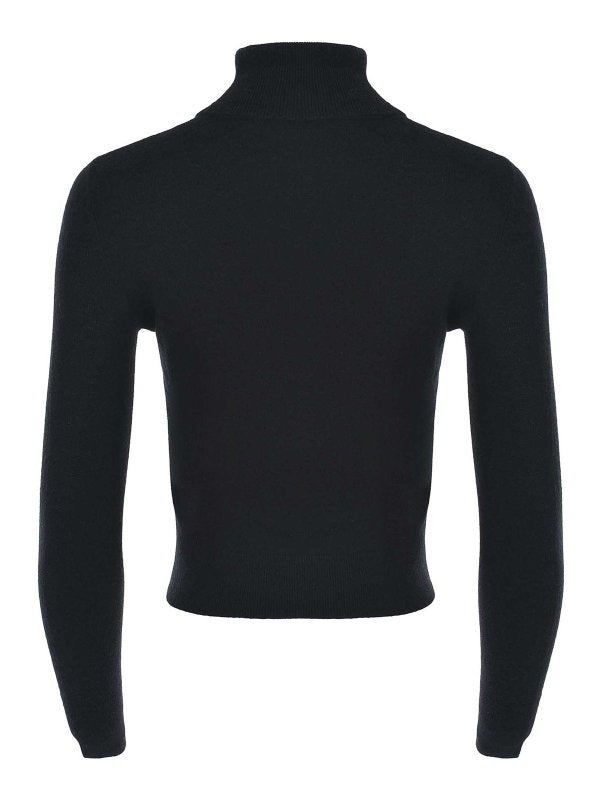 Maglione A Collo Alto In Lana E Cashmere